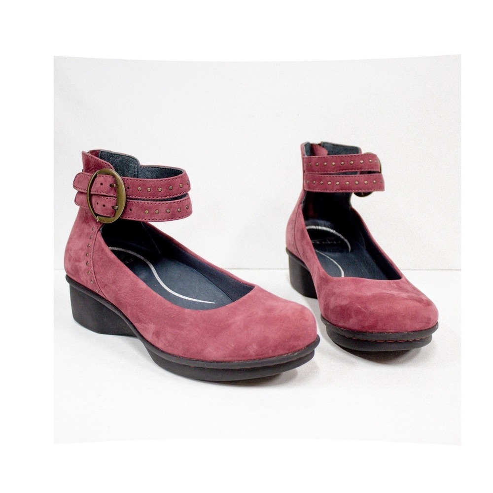 Dansko Lois Burgundy Suede Wedge Size 38 / 7.5 - 8 US SIZE - Picture 6 of 15